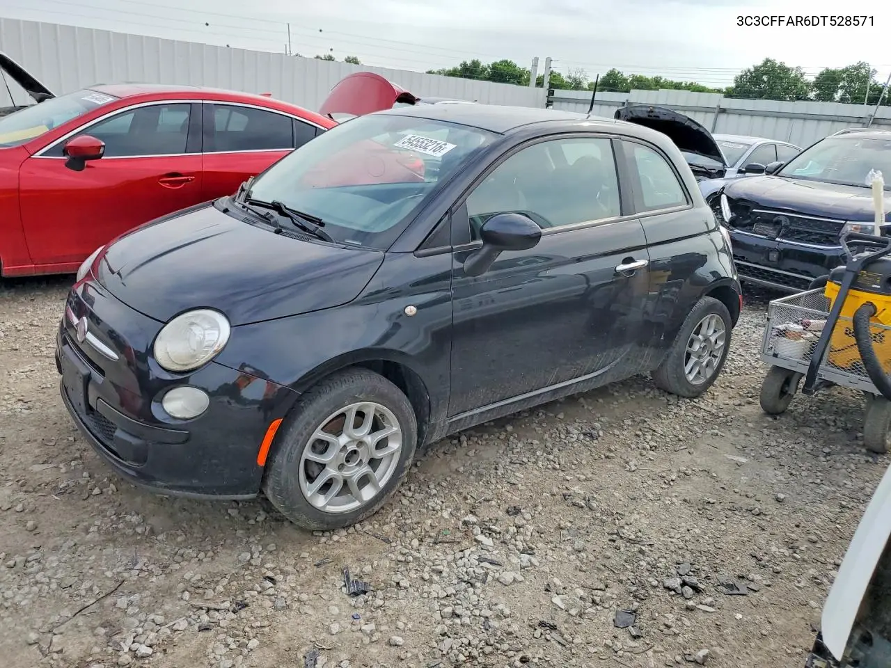 2013 Fiat 500 Pop VIN: 3C3CFFAR6DT528571 Lot: 54553216
