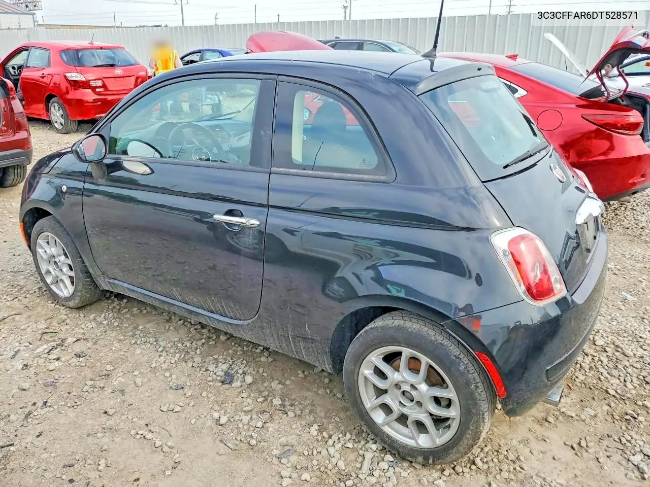 2013 Fiat 500 Pop VIN: 3C3CFFAR6DT528571 Lot: 54553216