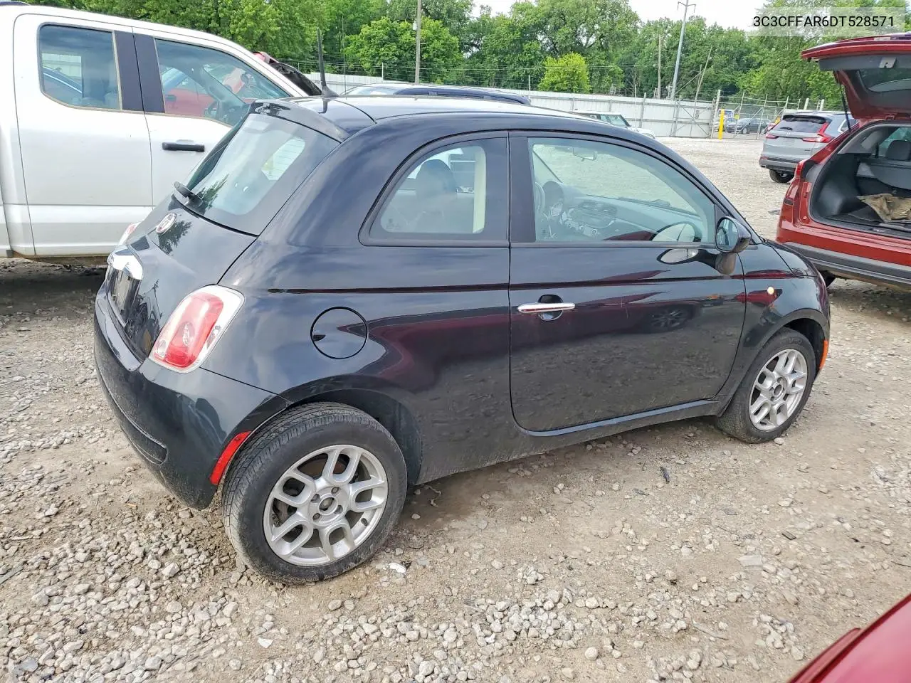 2013 Fiat 500 Pop VIN: 3C3CFFAR6DT528571 Lot: 54553216