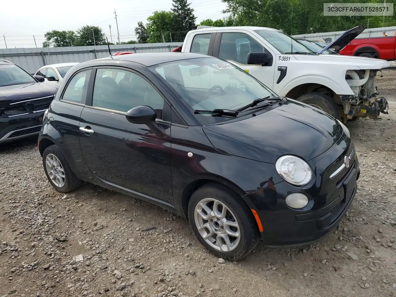 2013 Fiat 500 Pop VIN: 3C3CFFAR6DT528571 Lot: 54553216