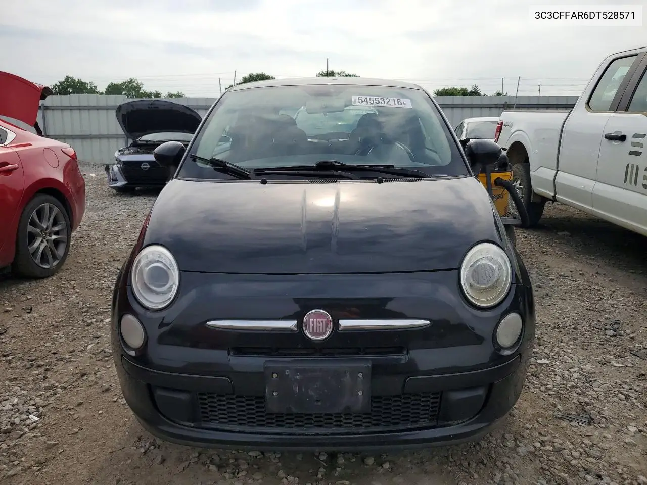 2013 Fiat 500 Pop VIN: 3C3CFFAR6DT528571 Lot: 54553216