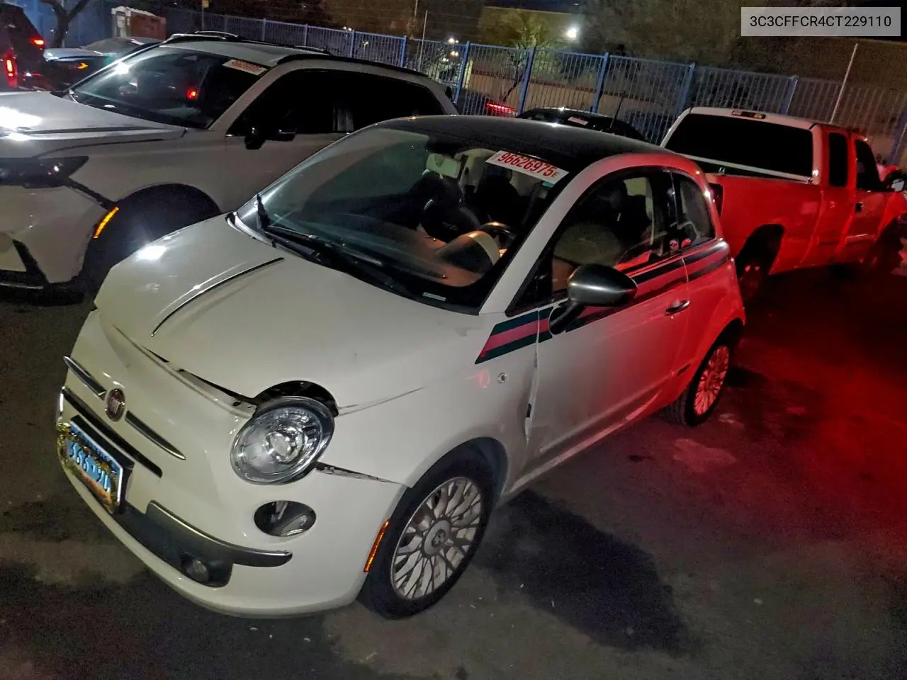 3C3CFFCR4CT229110 2012 Fiat 500 Lounge