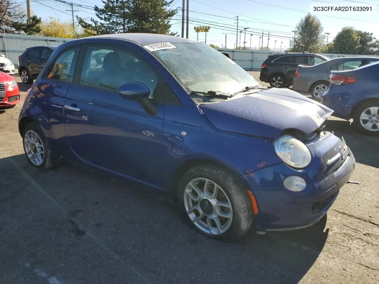 3C3CFFAR2DT633091 2013 Fiat 500 Pop