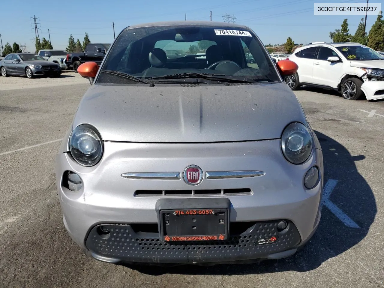 3C3CFFGE4FT598237 2015 Fiat 500 Electric