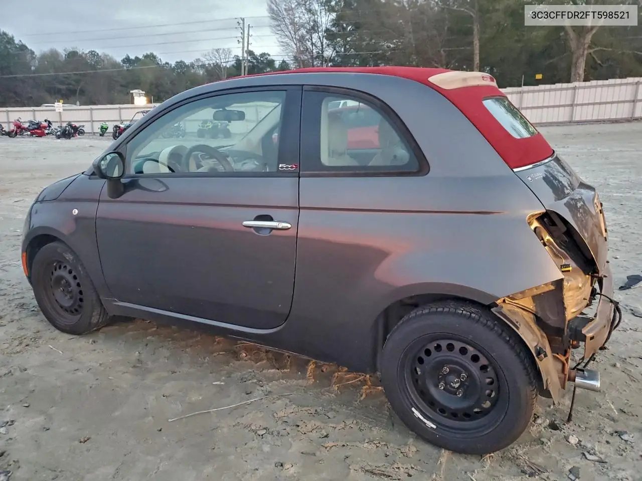 3C3CFFDR2FT598521 2015 Fiat 500 Pop