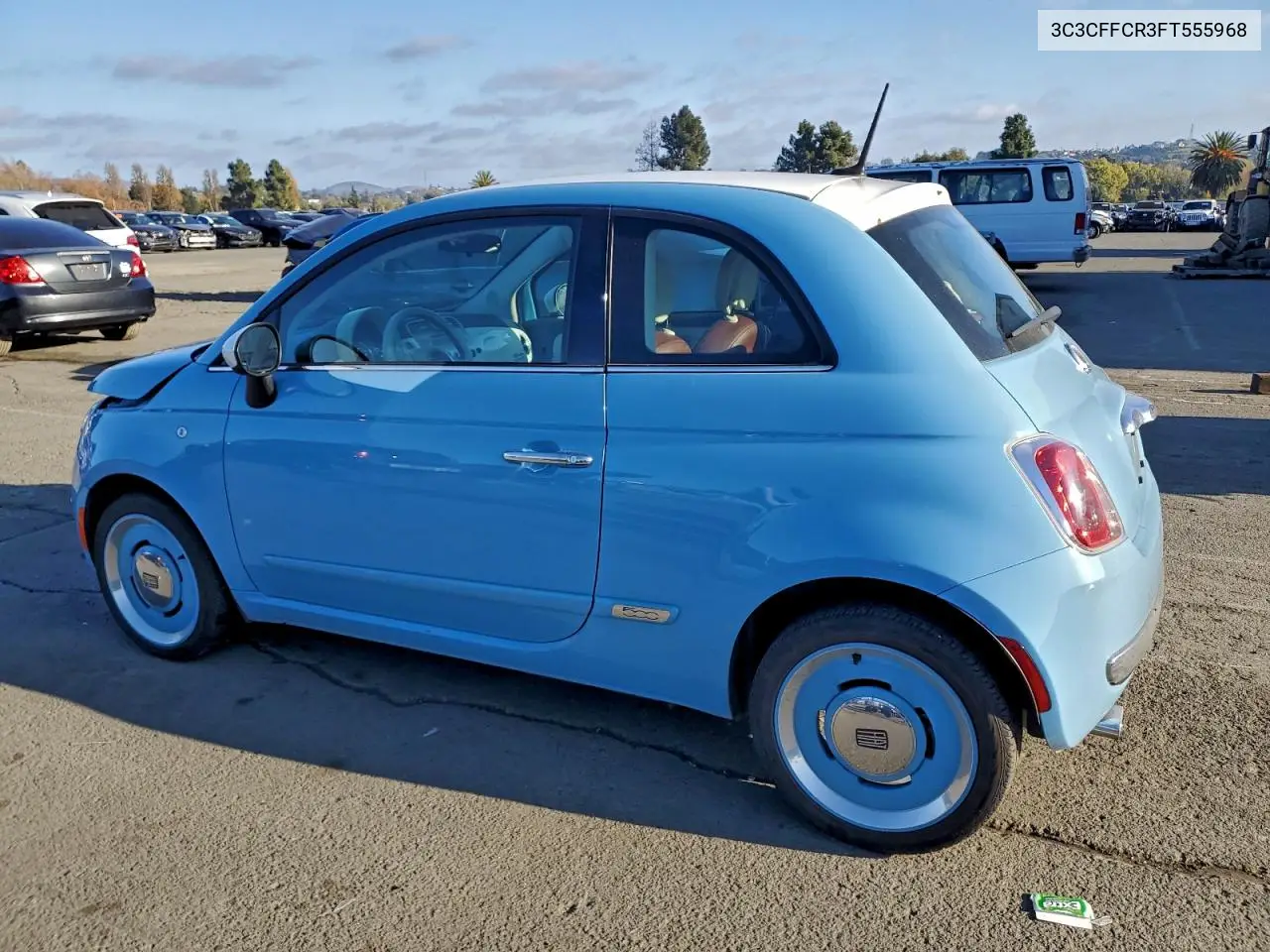 3C3CFFCR3FT555968 2015 Fiat 500 Lounge