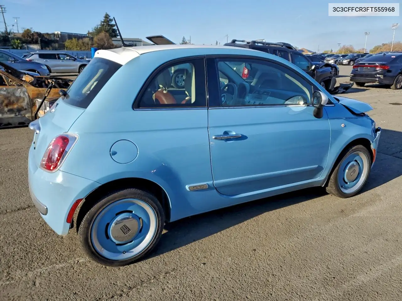 3C3CFFCR3FT555968 2015 Fiat 500 Lounge