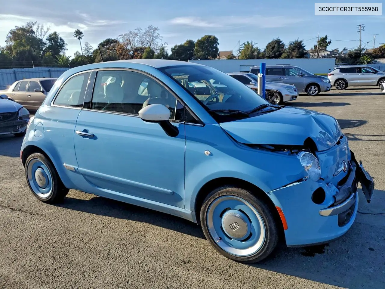 3C3CFFCR3FT555968 2015 Fiat 500 Lounge
