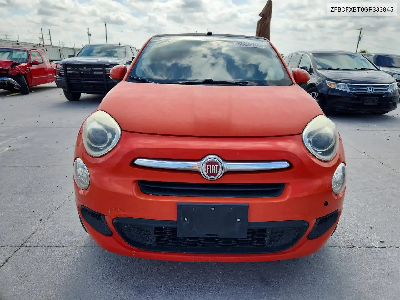 2016 Fiat 500X Easy VIN: ZFBCFXBT0GP333845 Lot: 56689306