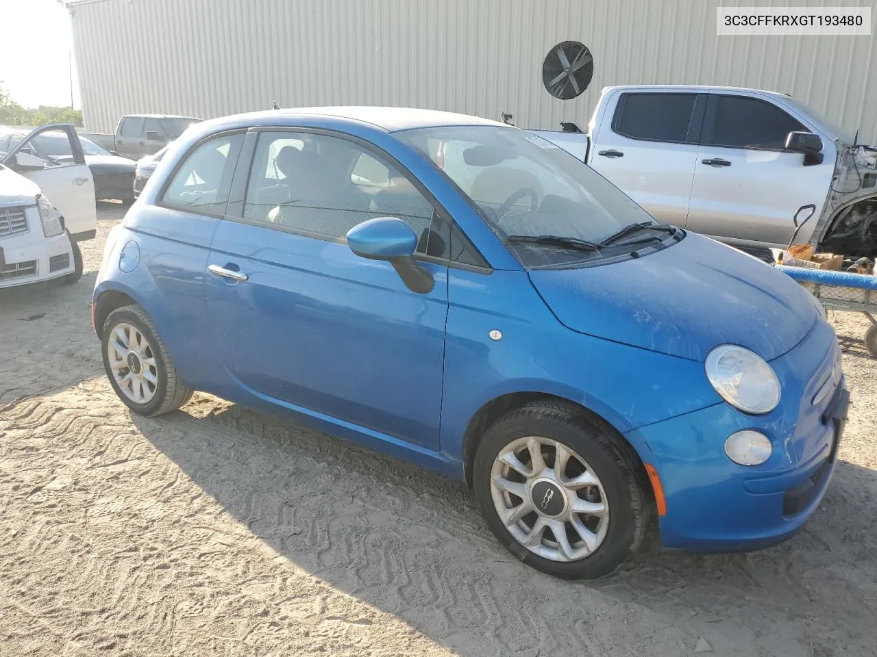 3C3CFFKRXGT193480 2016 Fiat 500 Easy