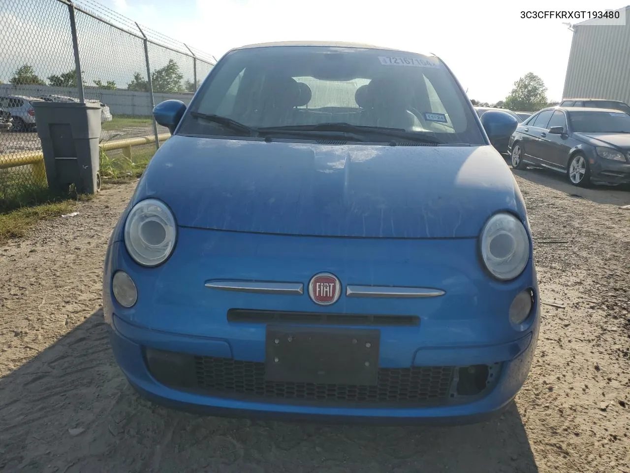 3C3CFFKRXGT193480 2016 Fiat 500 Easy