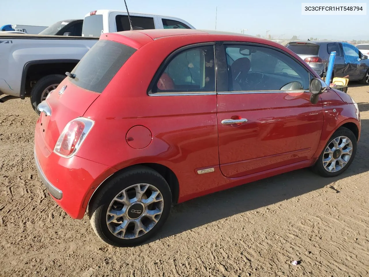 3C3CFFCR1HT548794 2017 Fiat 500 Lounge