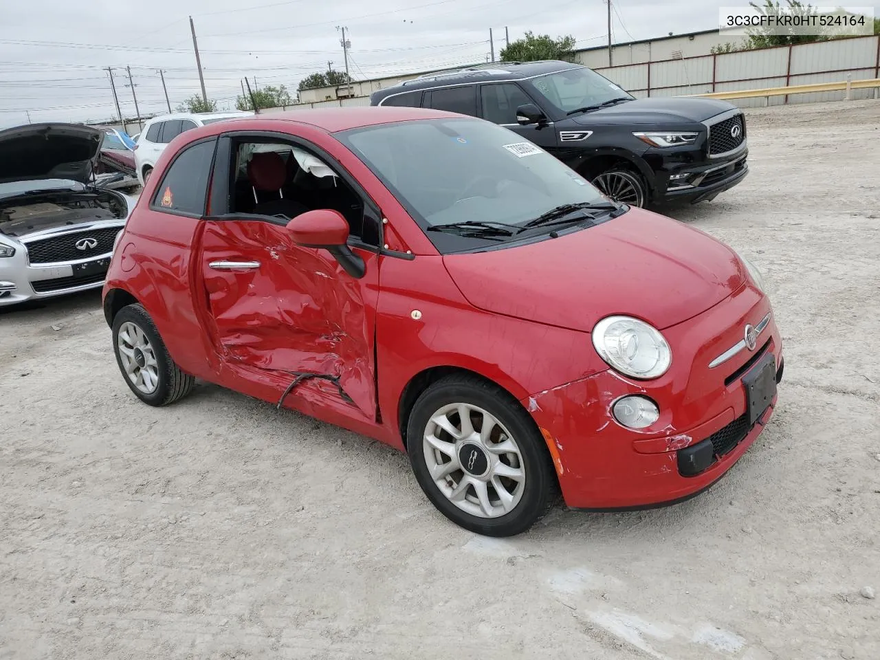 3C3CFFKR0HT524164 2017 Fiat 500 Pop