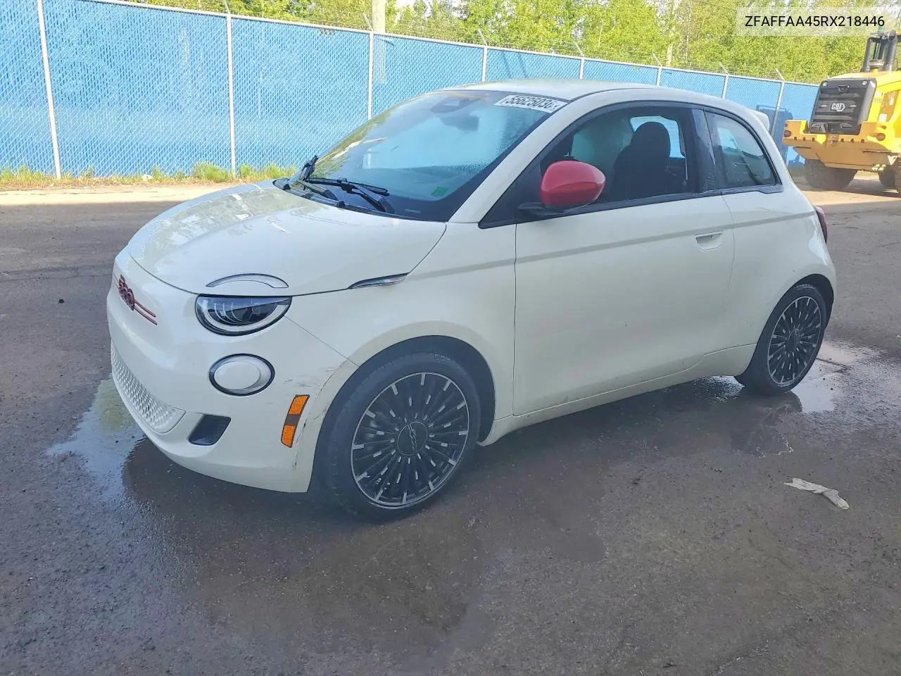 2024 Fiat 500 E Red VIN: ZFAFFAA45RX218446 Lot: 55625036