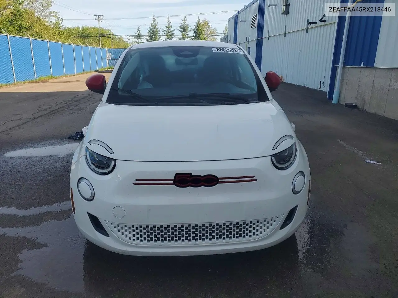 2024 Fiat 500 E Red VIN: ZFAFFAA45RX218446 Lot: 55625036