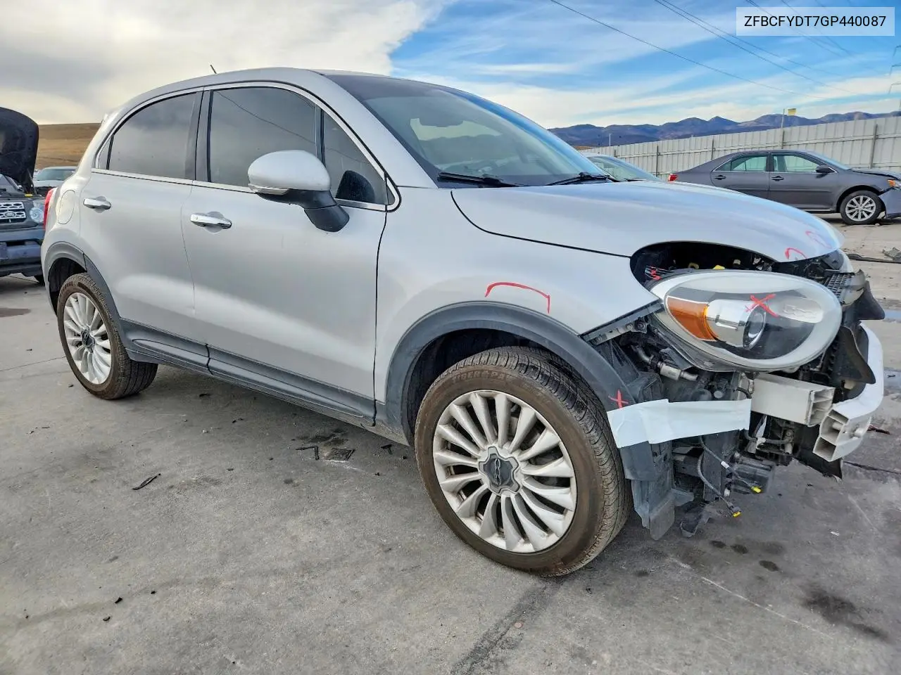 2016 Fiat 500X Lounge VIN: ZFBCFYDT7GP440087 Lot: 99484795