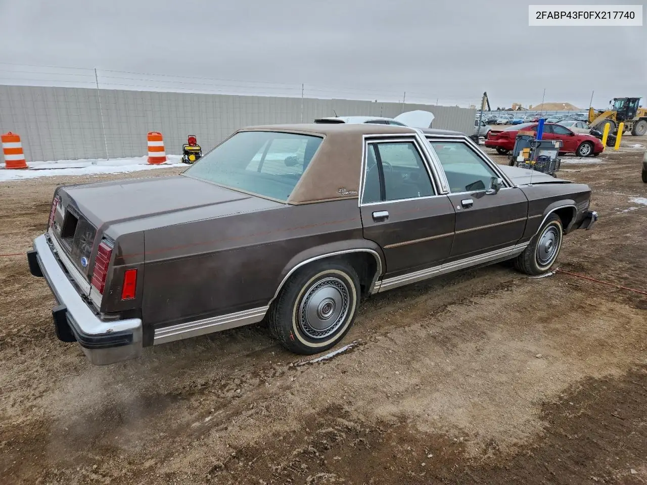 2FABP43F0FX217740 1985 Ford Ltd Crown Victoria
