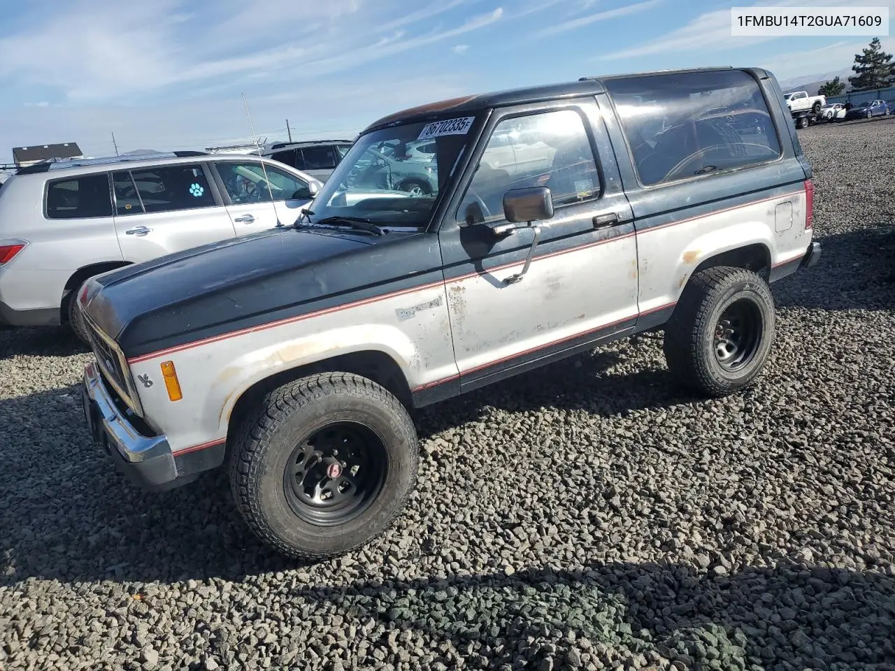 1FMBU14T2GUA71609 1986 Ford Bronco Ii