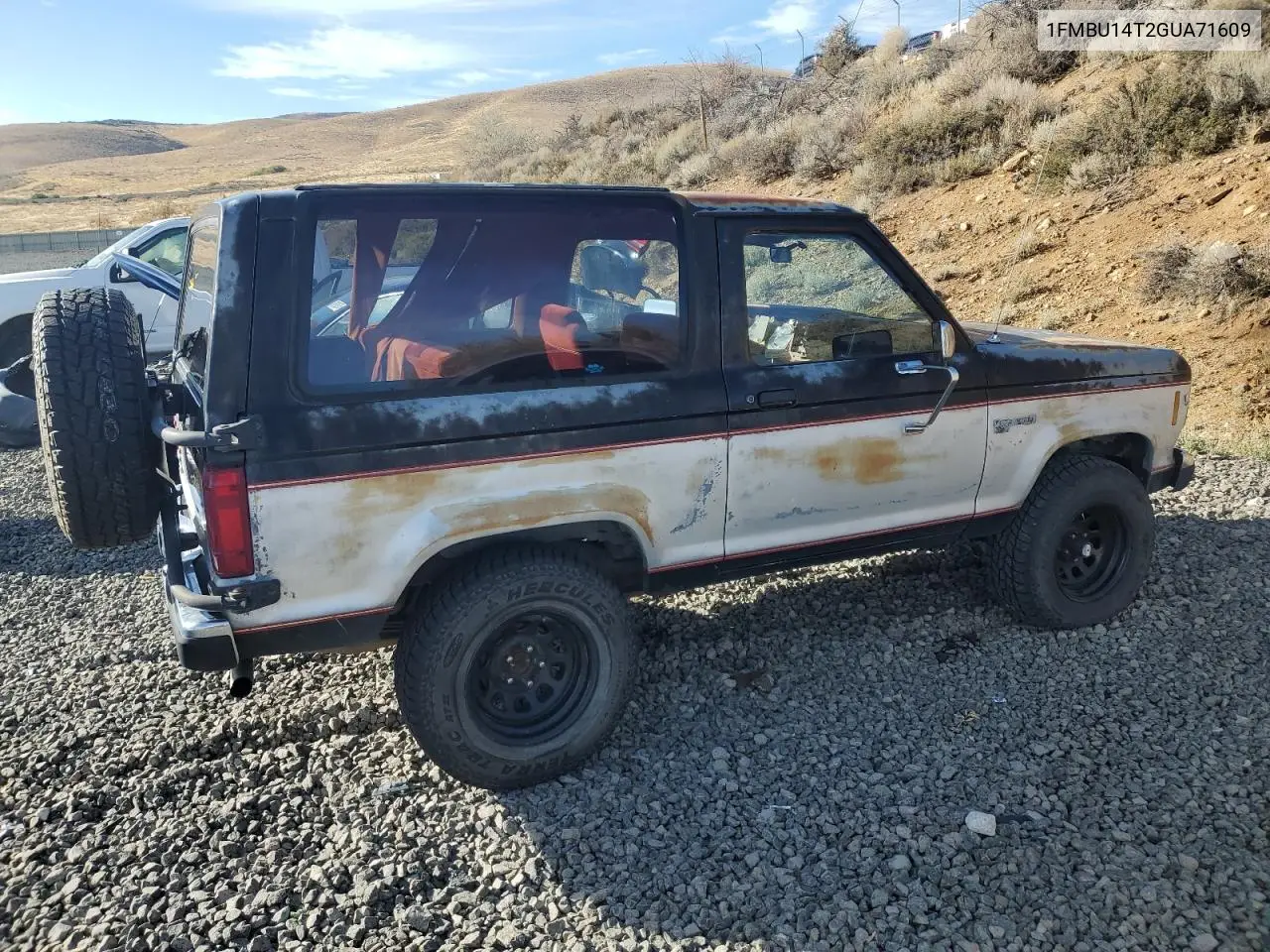 1FMBU14T2GUA71609 1986 Ford Bronco Ii
