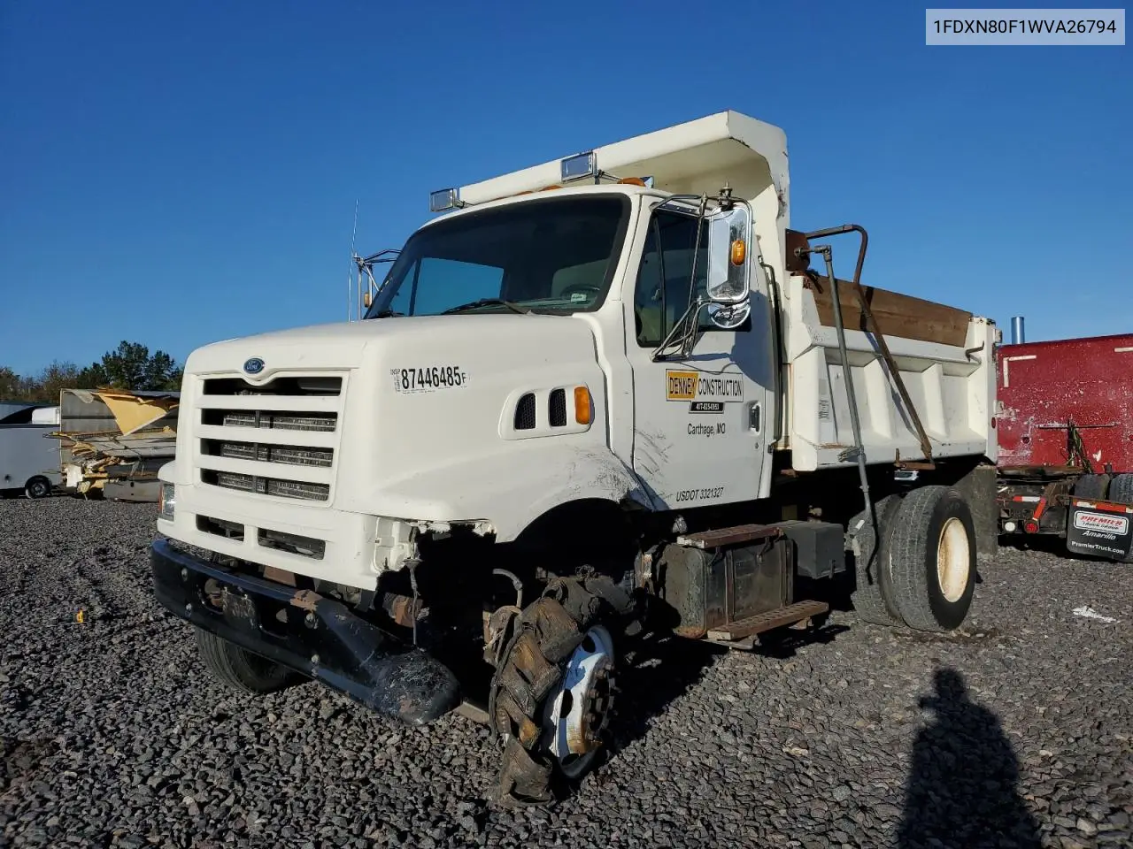 1FDXN80F1WVA26794 1998 Ford H-Series L8501