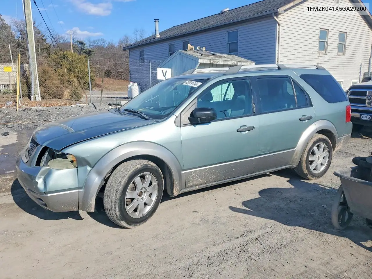 2005 Ford Freestyle Se VIN: 1FMZK041X5GA29200 Lot: 45624446