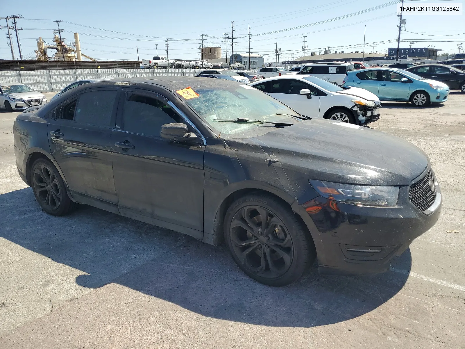 2016 Ford Taurus Sho VIN: 1FAHP2KT1GG125842 Lot: 65018484