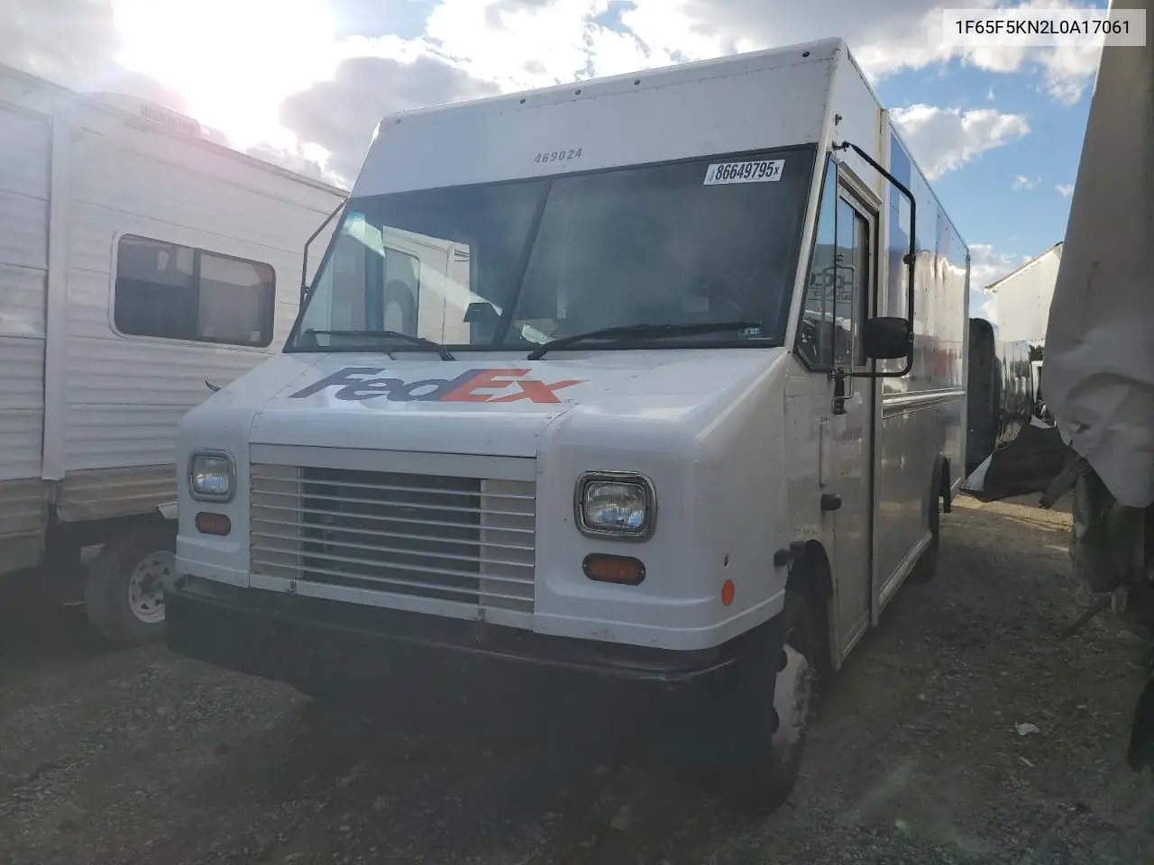 2020 Ford F550 Delivery Van VIN: 1F65F5KN2L0A17061 Lot: 86649795