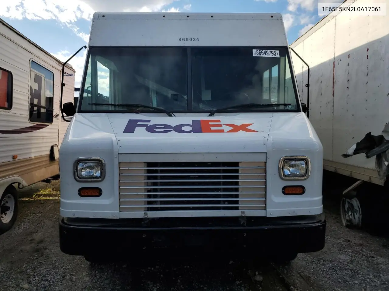 2020 Ford F550 Delivery Van VIN: 1F65F5KN2L0A17061 Lot: 86649795