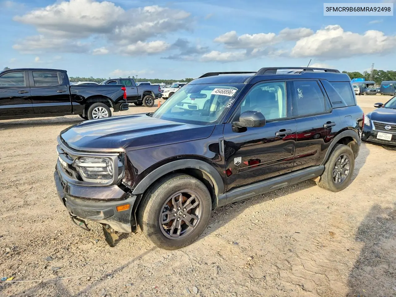 3FMCR9B68MRA92498 2021 Ford Bronco Sport Big Bend