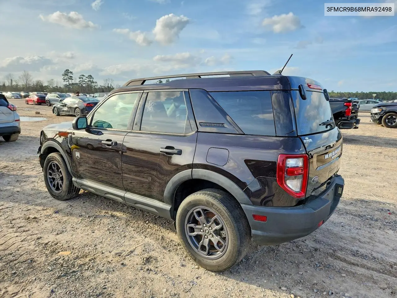 3FMCR9B68MRA92498 2021 Ford Bronco Sport Big Bend