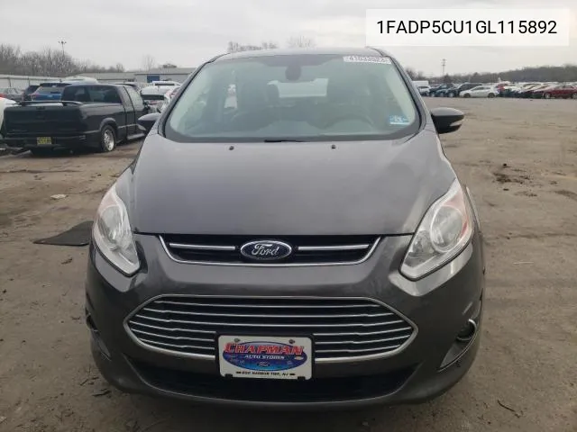 2016 Ford C-Max Premium Sel VIN: 1FADP5CU1GL115892 Lot: 61402824