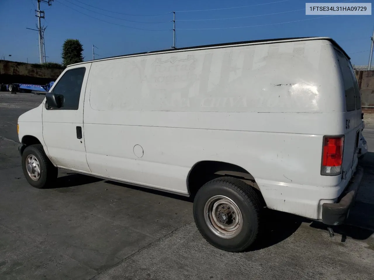 2001 Ford Econoline E350 Super Duty Van VIN: 1FTSE34L31HA09729 Lot: 68820404