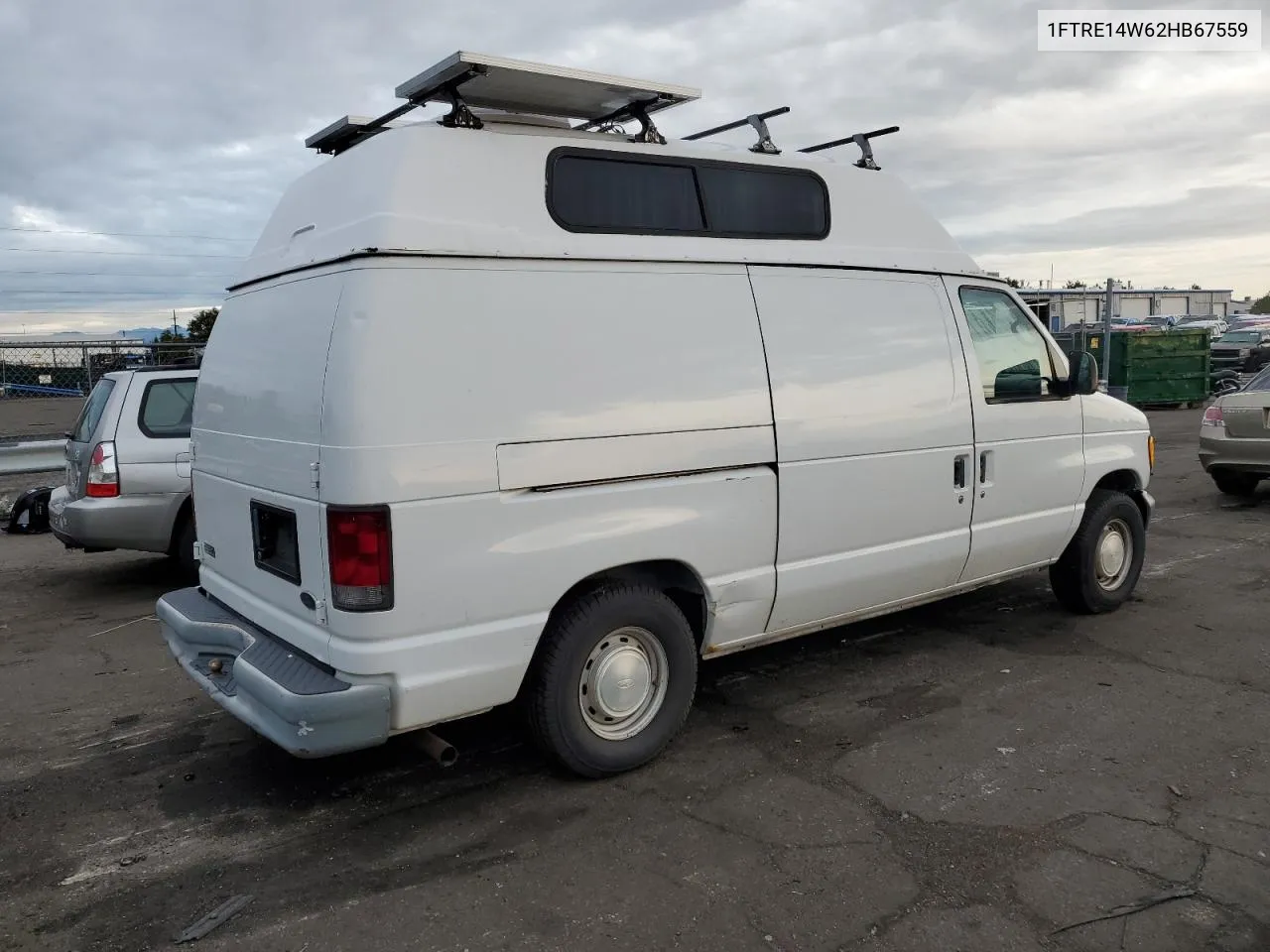 2002 Ford Econoline E150 Van VIN: 1FTRE14W62HB67559 Lot: 68571104