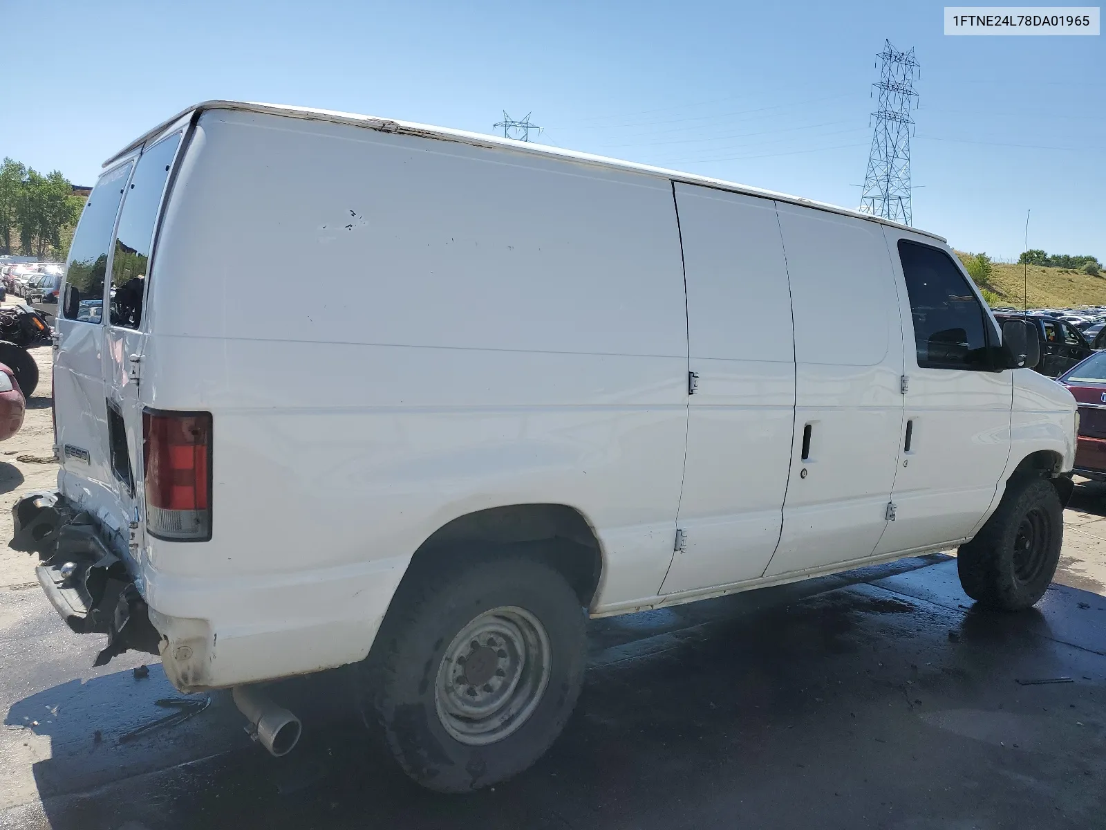 2008 Ford Econoline E250 Van VIN: 1FTNE24L78DA01965 Lot: 67921874