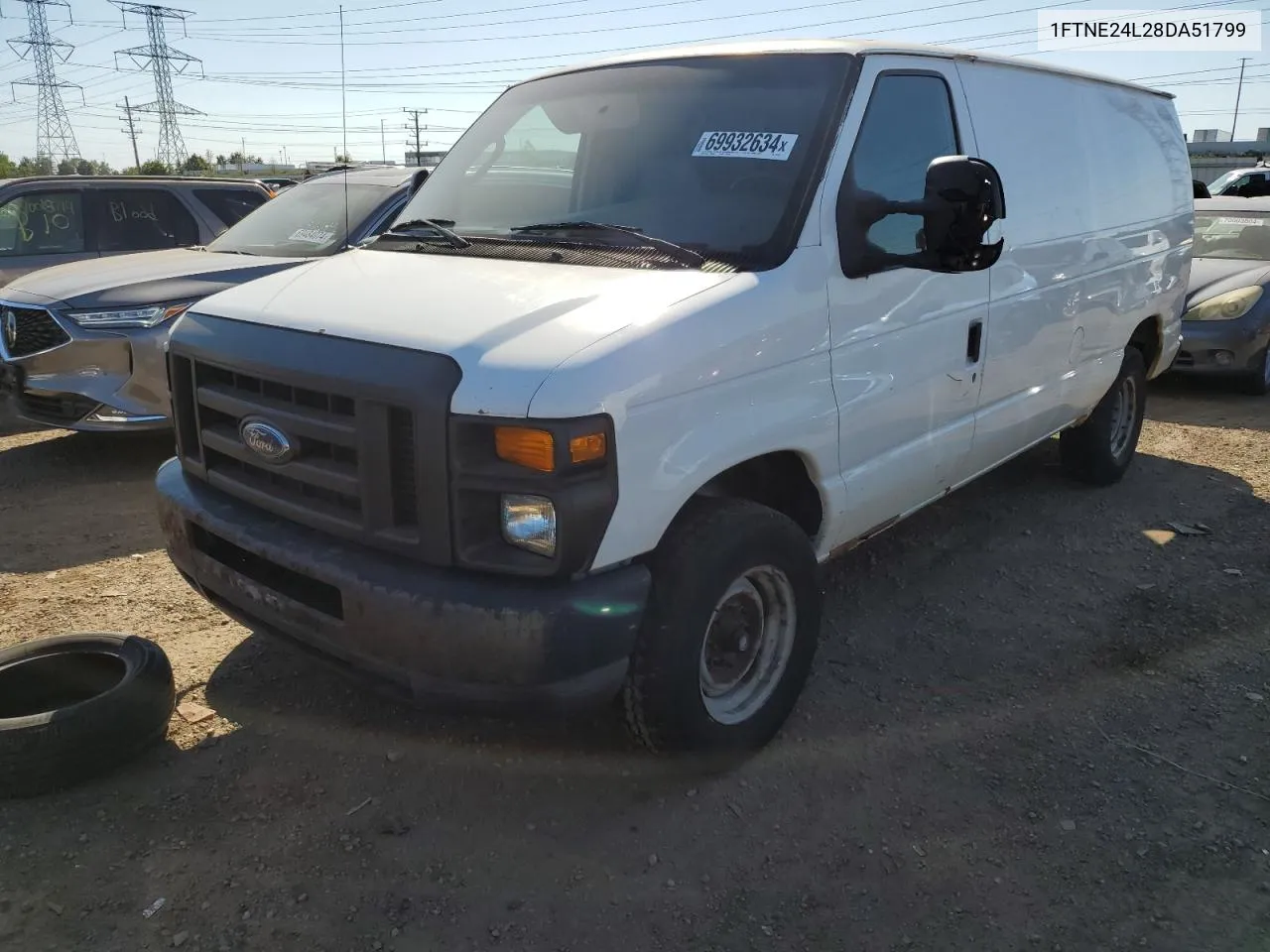 1FTNE24L28DA51799 2008 Ford Econoline E250 Van