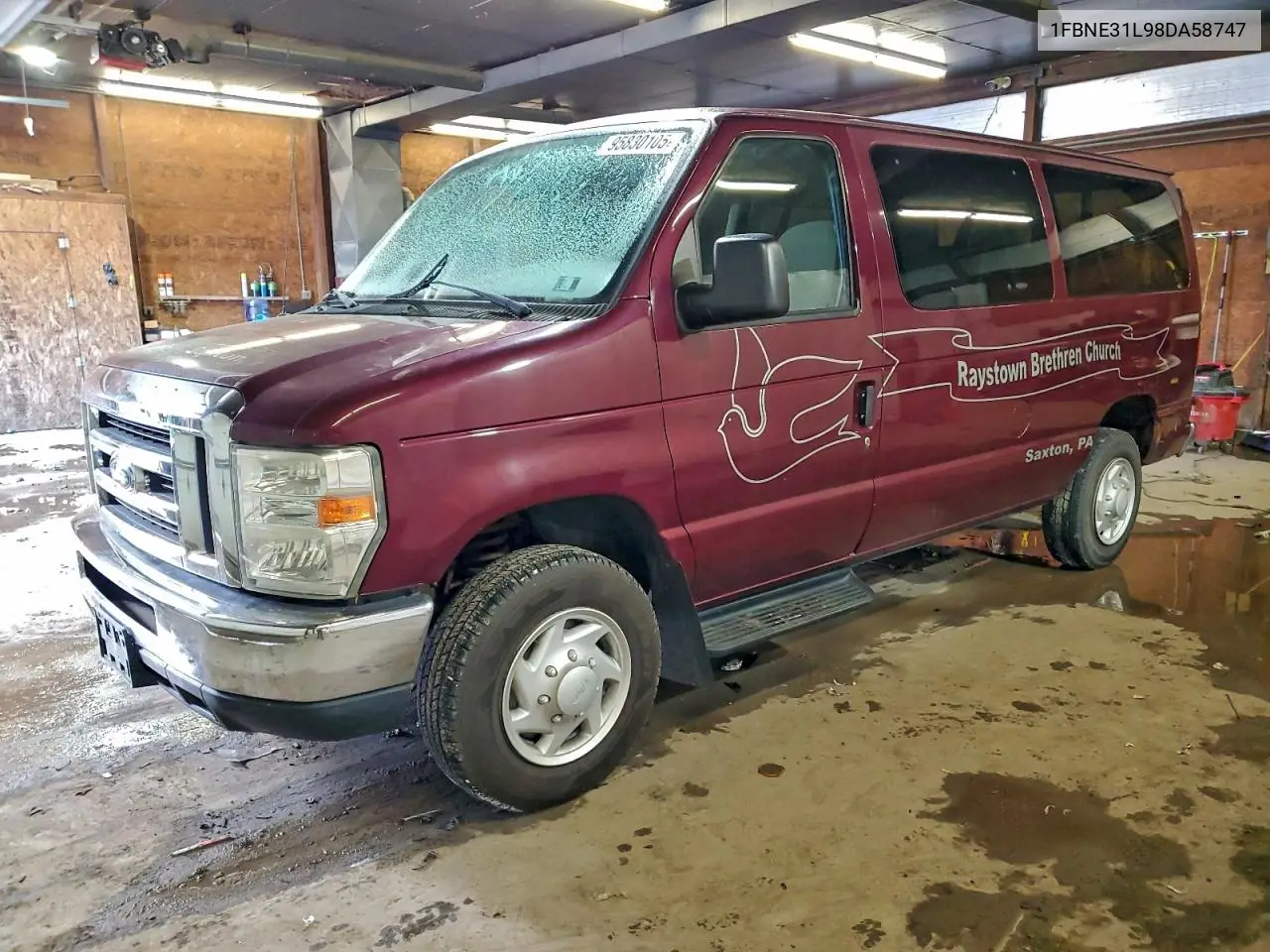 1FBNE31L98DA58747 2008 Ford Econoline E350 Super Duty Wagon