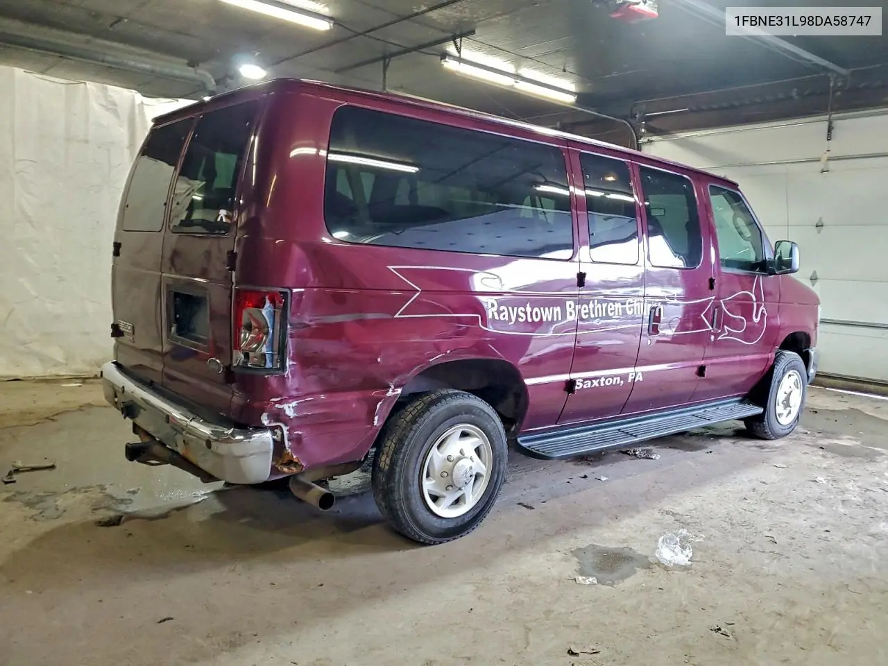 1FBNE31L98DA58747 2008 Ford Econoline E350 Super Duty Wagon