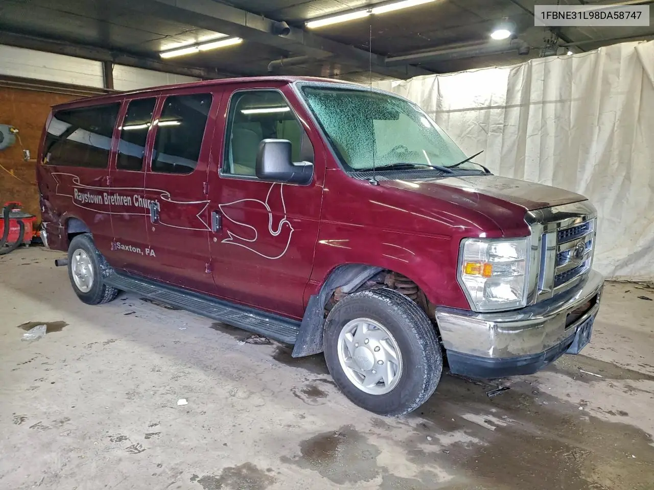 1FBNE31L98DA58747 2008 Ford Econoline E350 Super Duty Wagon
