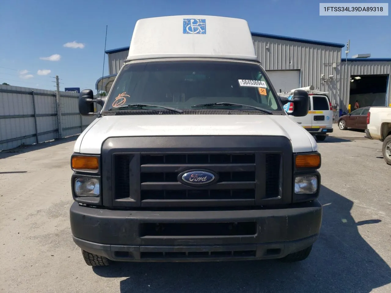 2009 Ford Econoline E350 Super Duty Van VIN: 1FTSS34L39DA89318 Lot: 58453694