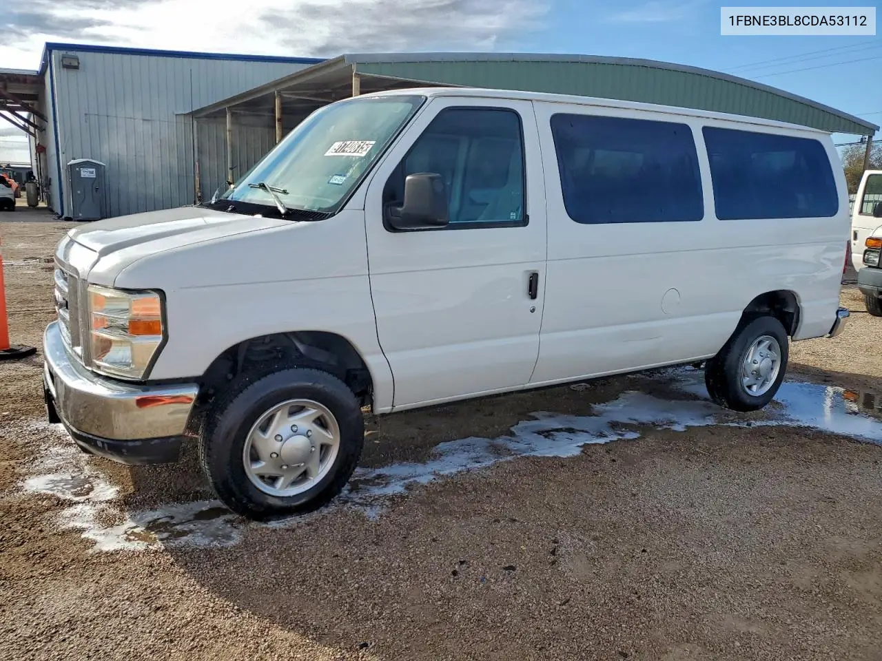 1FBNE3BL8CDA53112 2012 Ford Econoline E350 Super Duty Wagon