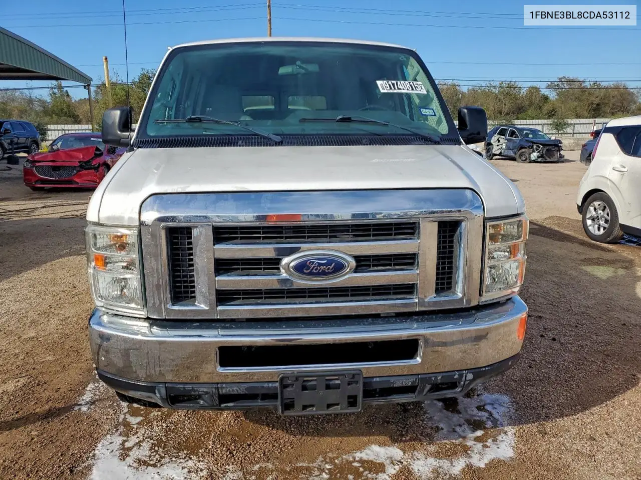 1FBNE3BL8CDA53112 2012 Ford Econoline E350 Super Duty Wagon