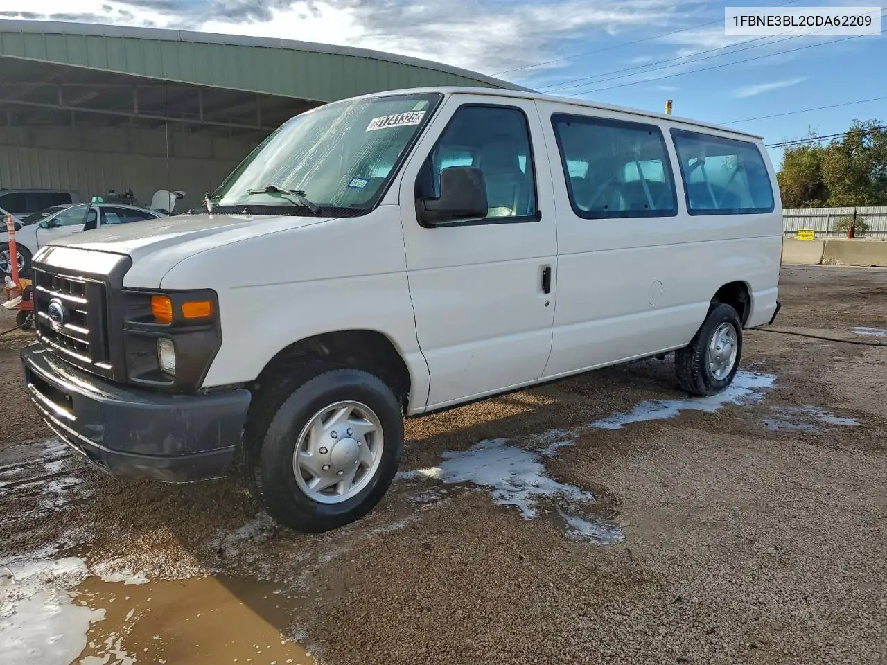 1FBNE3BL2CDA62209 2012 Ford Econoline E350 Super Duty Wagon