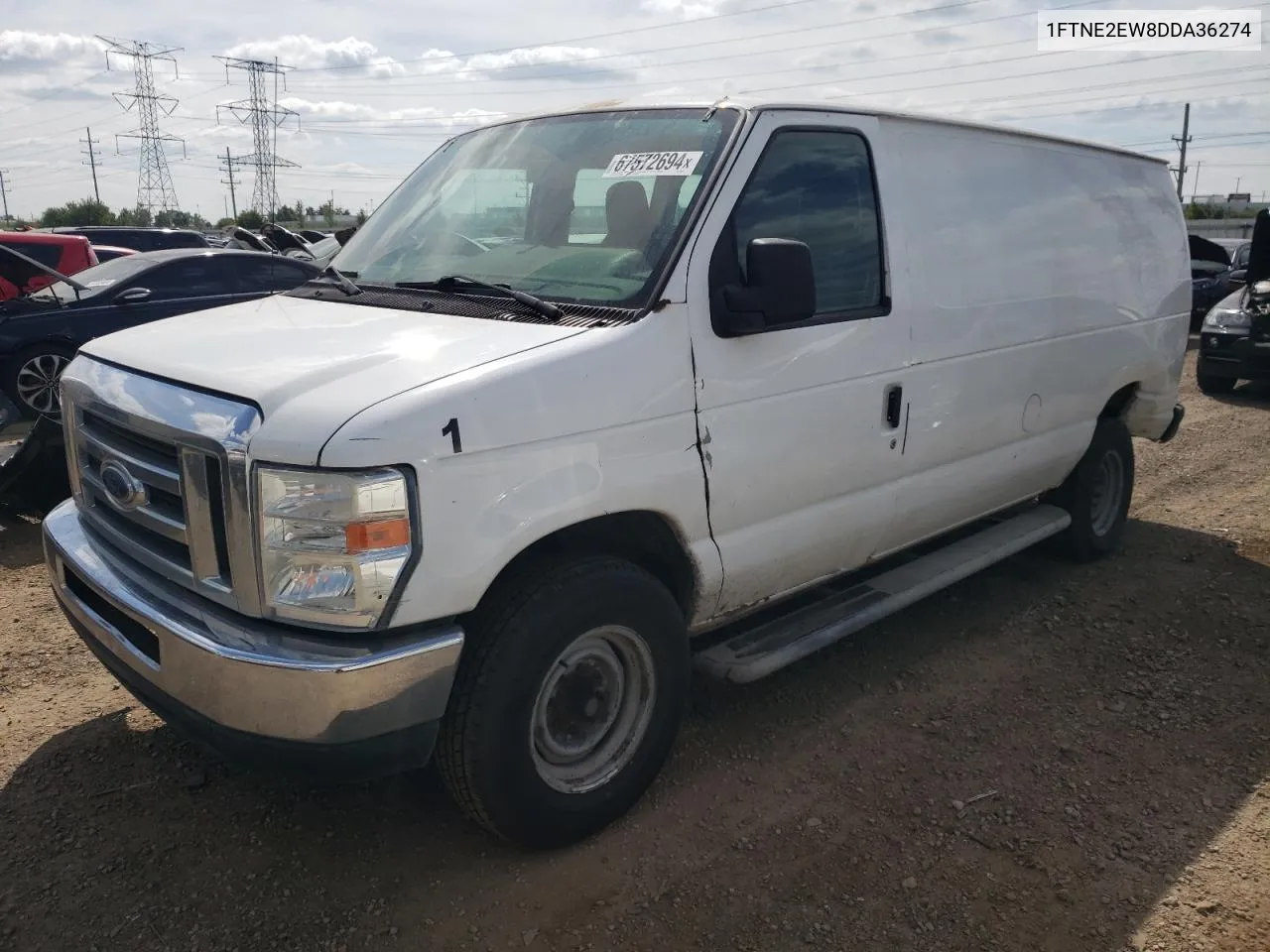 2013 Ford Econoline E250 Van VIN: 1FTNE2EW8DDA36274 Lot: 67572694