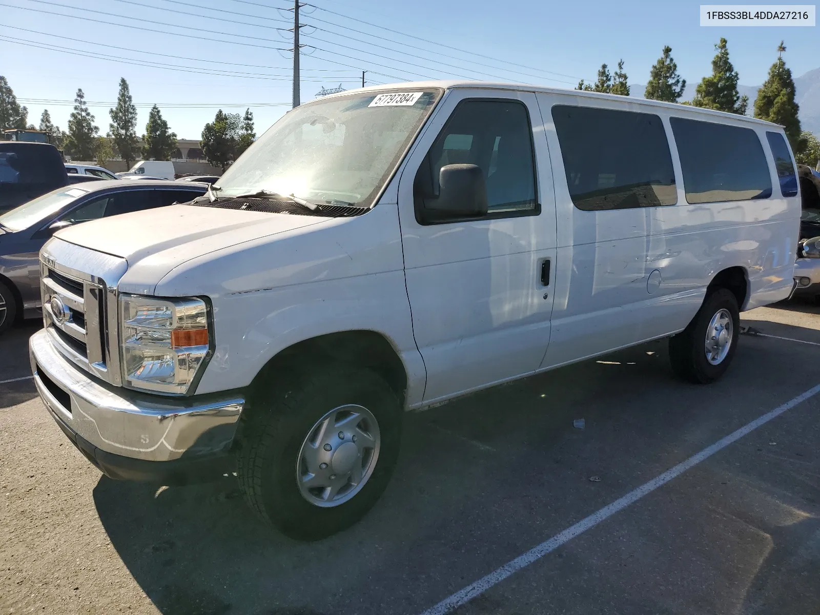 2013 Ford Econoline E350 Super Duty Wagon VIN: 1FBSS3BL4DDA27216 Lot: 67797384