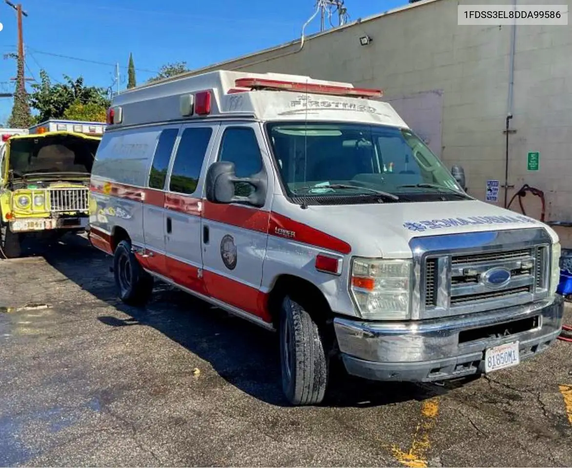 1FDSS3EL8DDA99586 2013 Ford Econoline White - Ambulance