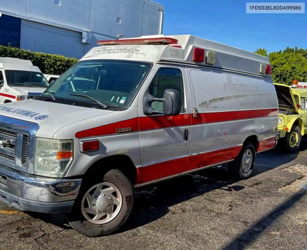1FDSS3EL8DDA99586 2013 Ford Econoline White - Ambulance