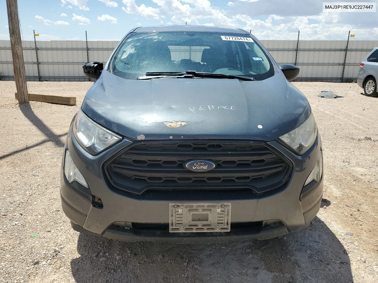 MAJ3P1RE9JC227447 2018 Ford Ecosport S