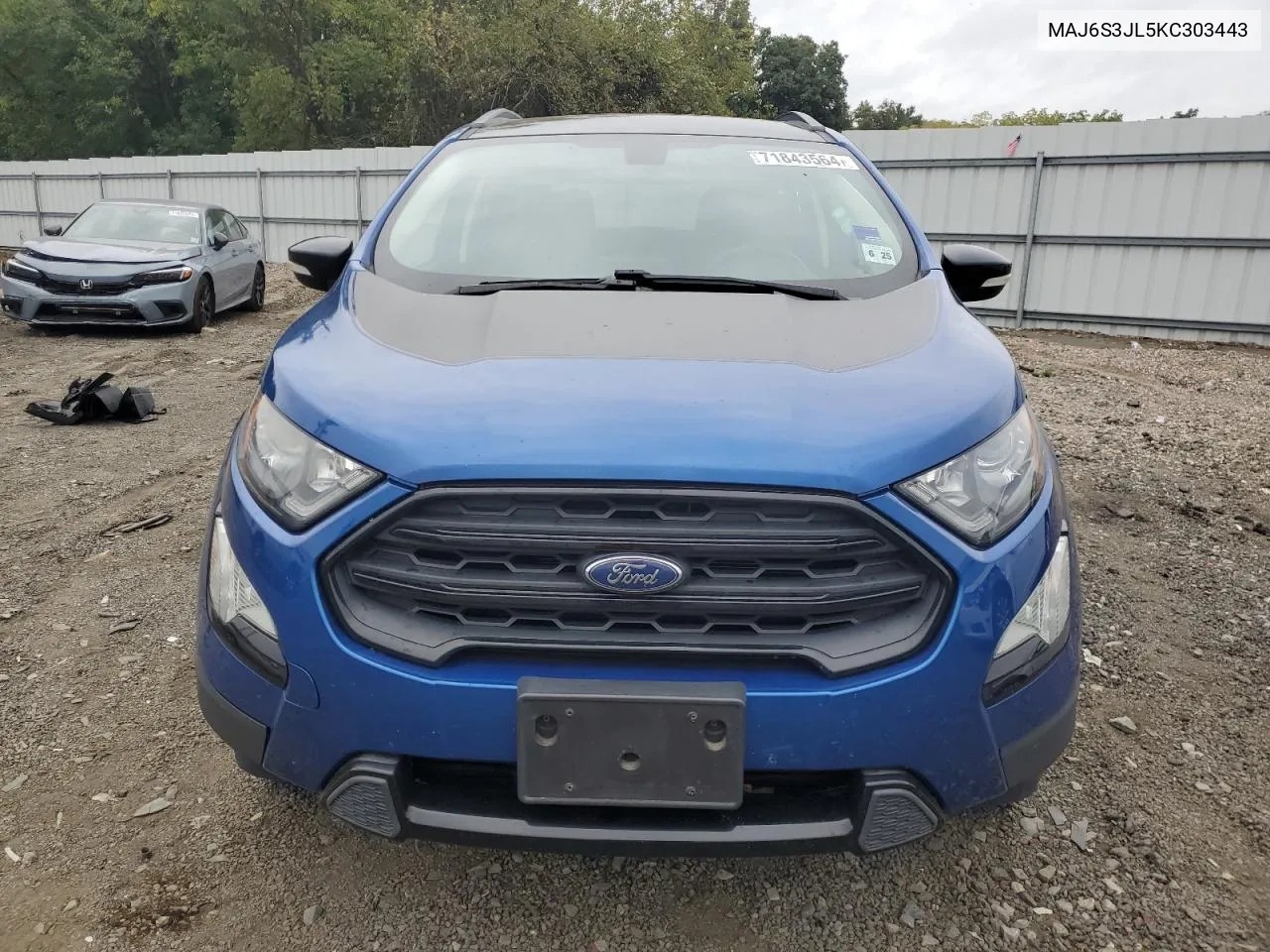 MAJ6S3JL5KC303443 2019 Ford Ecosport Ses