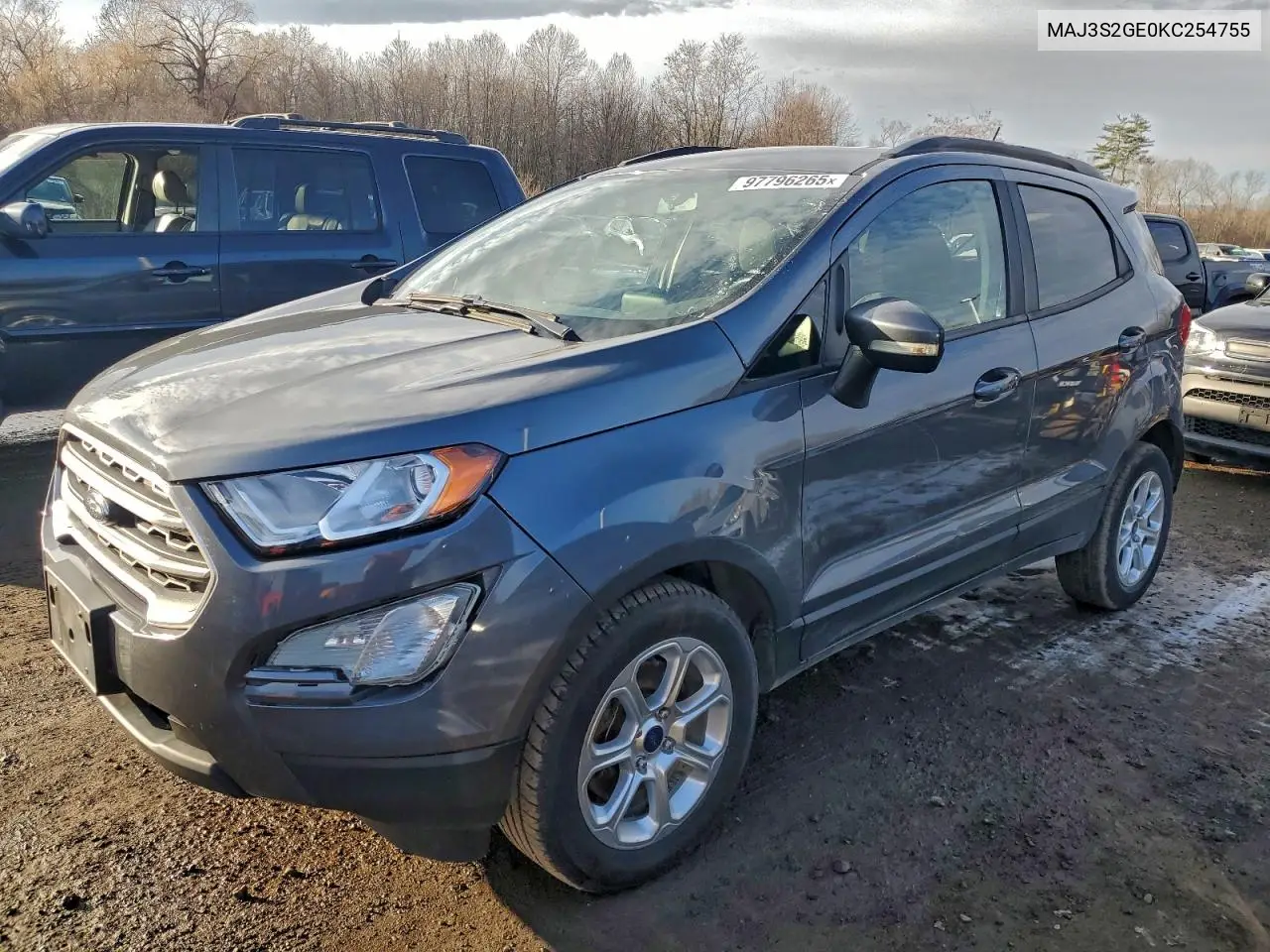 MAJ3S2GE0KC254755 2019 Ford Ecosport Se