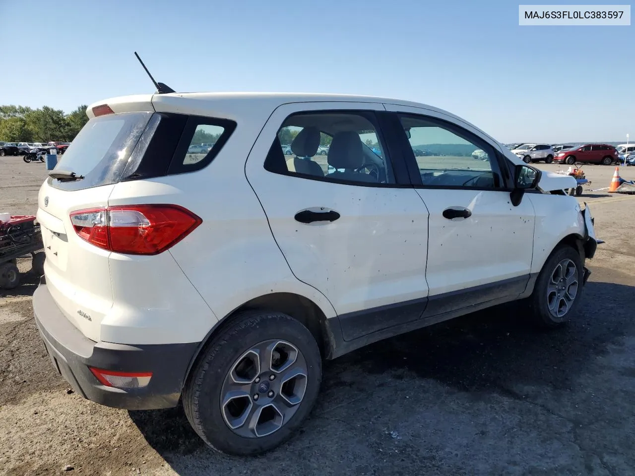 MAJ6S3FL0LC383597 2020 Ford Ecosport S